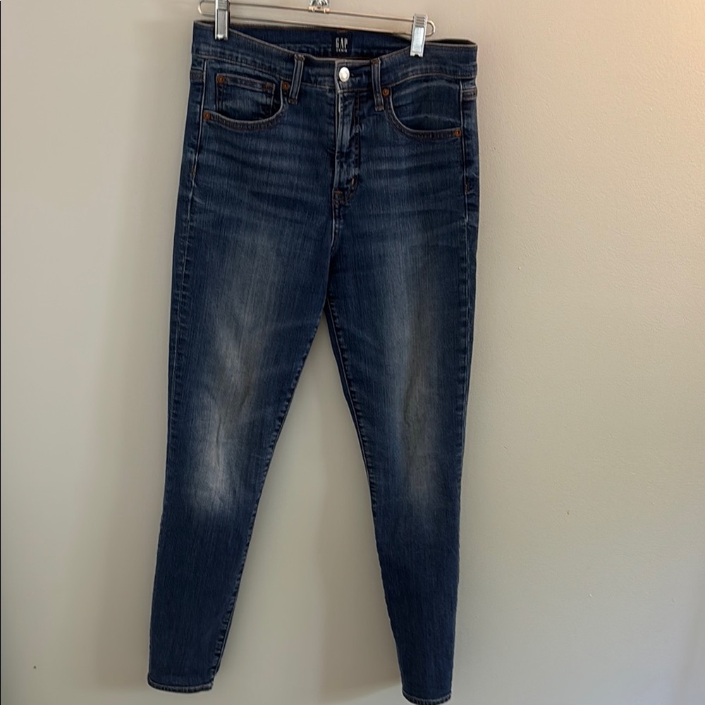GAP Blue Skinny Jeans with Modern Fading